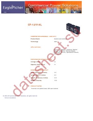 CF12V14L datasheet  